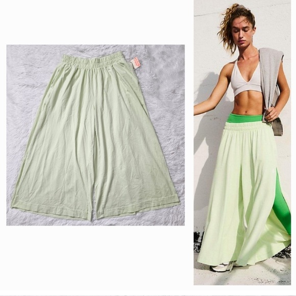 Free People Hot Shot Slit Wide Leg Pants. Size Small. NWT!! - Picture 1 of 3